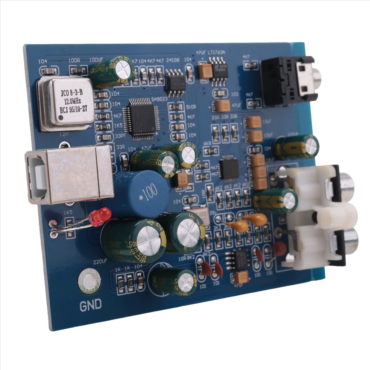 Audio Home Cinema - Scheda Decoder USB Mini A64I ES9028K2M+SA9023,